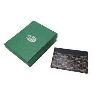 GOYARD Saint Sulpice Card Wallet black canvas leather